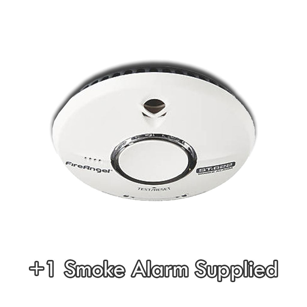 Replace Smoke Alarms, Battery or Mains (3 max, per service)