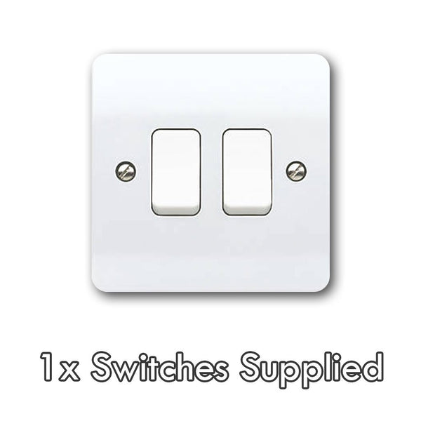 Replace 2 Gang Light Switch (2 max, per service)