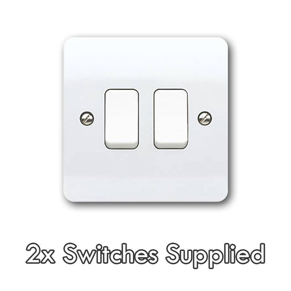 Replace 2 Gang Light Switch (2 max, per service)