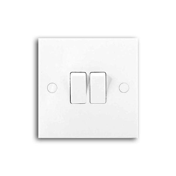 2 Gang Light Switch-Square
