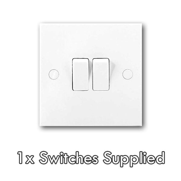 Replace 2 Gang Light Switch (2 max, per service)