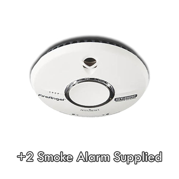 Replace Smoke Alarms, Battery or Mains (3 max, per service)