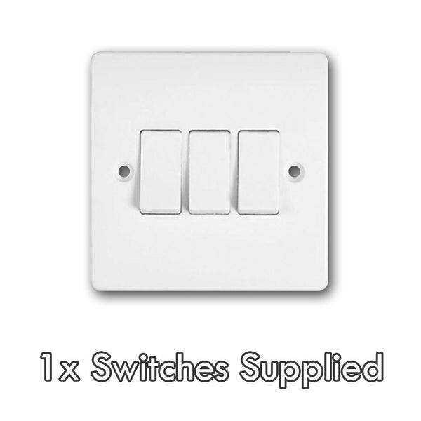 Replace 3 Gang Light Switch (2 max, per service)
