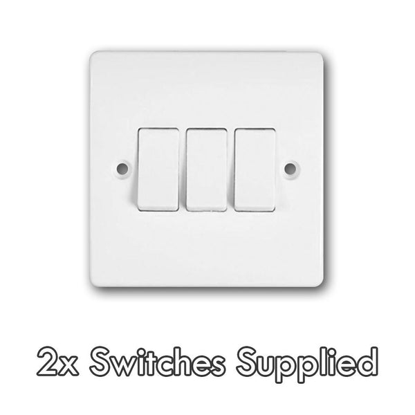 Replace 3 Gang Light Switch (2 max, per service)