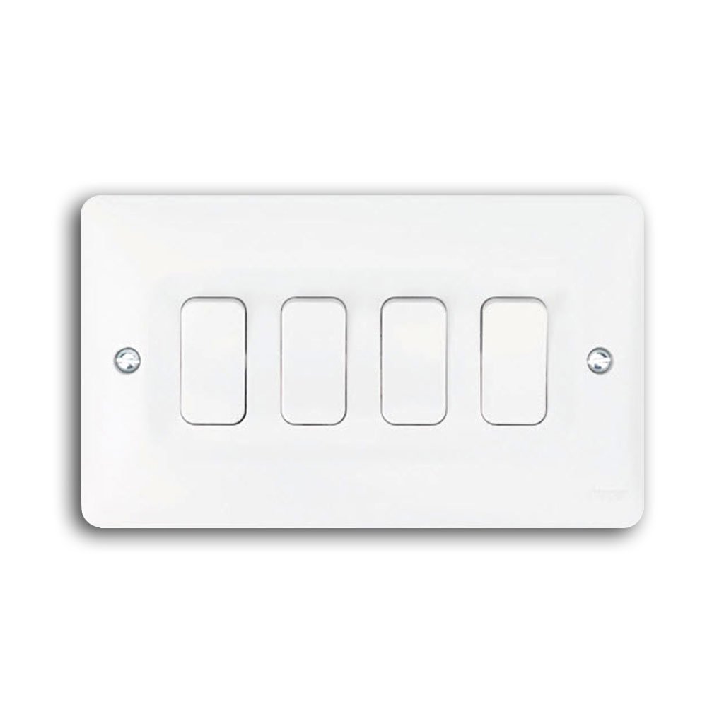 4 Gang Light Switch-Round