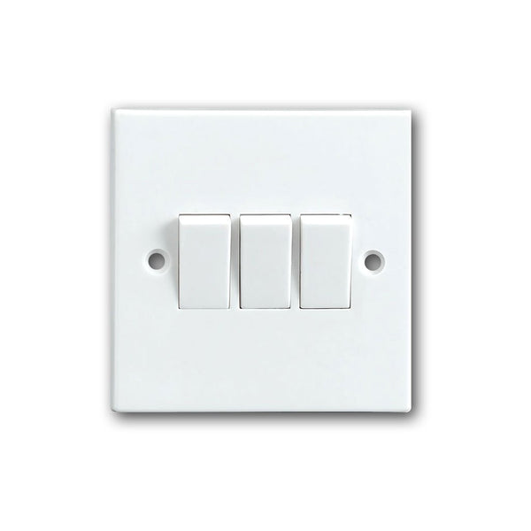 3 Gang Light Switch-Square