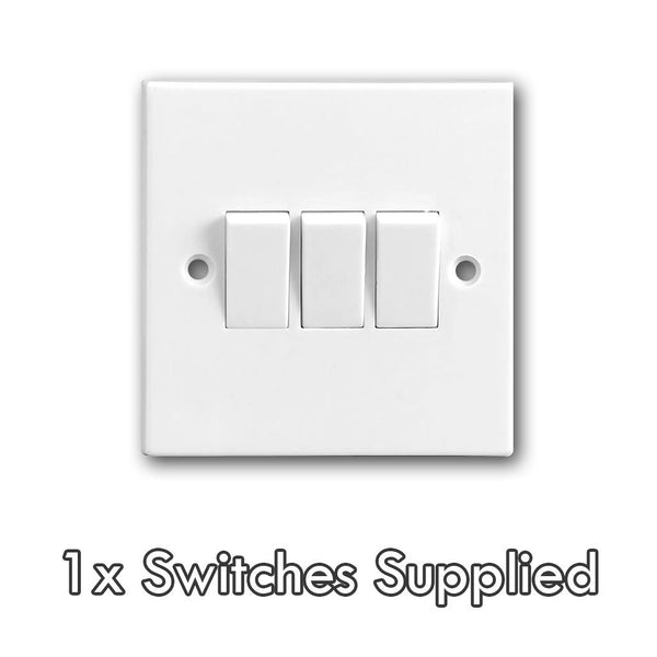 Replace 3 Gang Light Switch (2 max, per service)