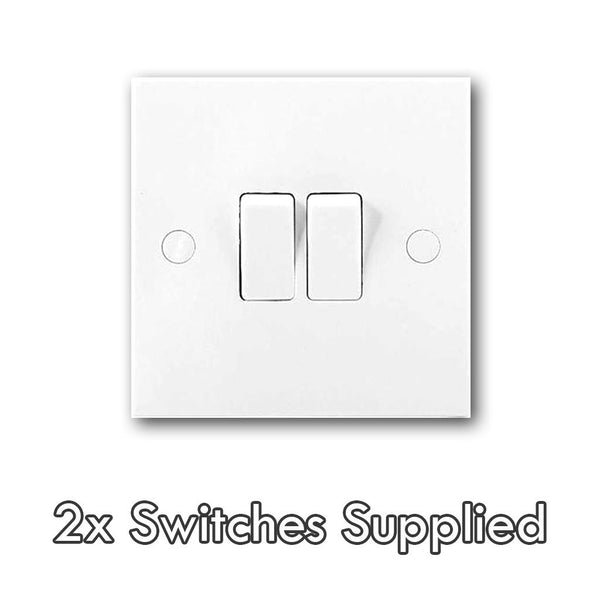 Replace 2 Gang Light Switch (2 max, per service)