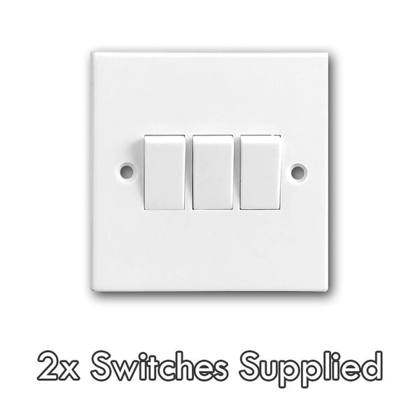 Replace 3 Gang Light Switch (2 max, per service)